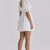 Maisie White Broderie Anglaise Regency Babydoll Mini Dress