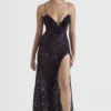 Malia Night Shade Lace Maxi Dress