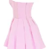 Mar Cotton Candy Twill Strapless Mini Dress