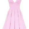 Mar Cotton Candy Twill Strapless Mini Dress