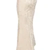 Mara Ivory Metallic Jacquard Maxi Skirt