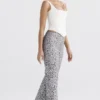 Mara Silver Metallic Lace Trousers