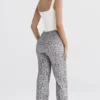 Mara Silver Metallic Lace Trousers