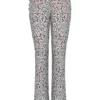 Mara Silver Metallic Lace Trousers