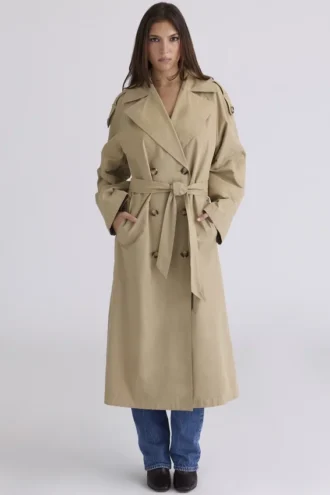 Marais Camel Belted Full Trench Coat
