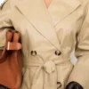 Marais Camel Belted Full Trench Coat