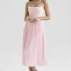 Marci Pink Pleated Midi Corset Dress
Marci Pink Pleated Midi Corset Dress