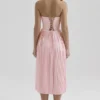 Marci Pink Pleated Midi Corset Dress
Marci Pink Pleated Midi Corset Dress