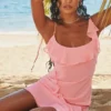 Marcia French Pink Ruffle Mini Dress