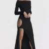 Marella Black Cutout Maxi Dress