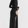 Marella Black Cutout Maxi Dress