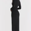 Marella Black Cutout Maxi Dress