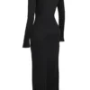 Marella Black Cutout Maxi Dress