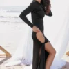 Marella Black Cutout Maxi Dress
