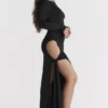 Marella Black Cutout Maxi Dress