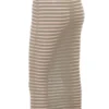 Margo Grey Velour Sheer Striped Midi Skirt