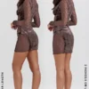 Marica Brown Velvet & Lace Corset Dress