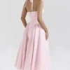 Marilyn Strawberry Shortcake Gingham Halter Midi Sundress