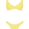 Mariposa Yellow White Floral Print Bikini