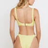 Mariposa Yellow White Floral Print Bikini