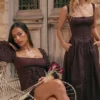Marisa Espresso Lace Dress