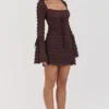 Marisa Espresso Lace Dress