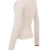 Marla Ivory Cashmere Blend Trimmed Cardigan