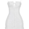 Marlene White Cotton Broderie Anglais Mini Dress