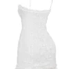 Marlene White Cotton Broderie Anglais Mini Dress