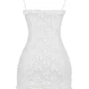 Marlene White Cotton Broderie Anglais Mini Dress