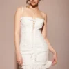 Marlene White Cotton Broderie Anglais Mini Dress