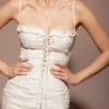 Marlene White Cotton Broderie Anglais Mini Dress