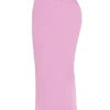 Mathilda Pink Lace Trim Maxi Skirt