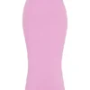Mathilda Pink Lace Trim Maxi Skirt