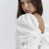 Matilda White Puff Sleeve Corset Dress