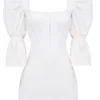 Matilda White Puff Sleeve Corset Dress