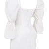 Matilda White Puff Sleeve Corset Dress