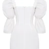 Matilda White Puff Sleeve Corset Dress