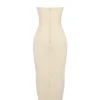 Mia Ecru Halter Maxi Dress