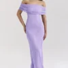 Micah Orchid Ladder Knit Maxi Dress