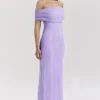 Micah Orchid Ladder Knit Maxi Dress
