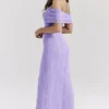 Micah Orchid Ladder Knit Maxi Dress
