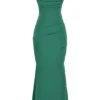 Milena Forest Corset Maxi Dress