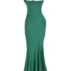 Milena Forest Corset Maxi Dress