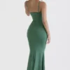 Milena Forest Corset Maxi Dress