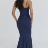 Milena Navy Corset Maxi Dress