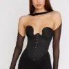 Mina Black Structured Corset