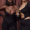 Mina Black Structured Corset