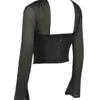 Mina Black Structured Corset