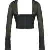 Mina Black Structured Corset
